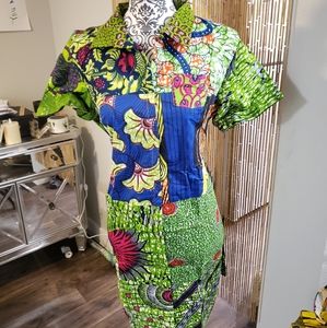 Collared African dress